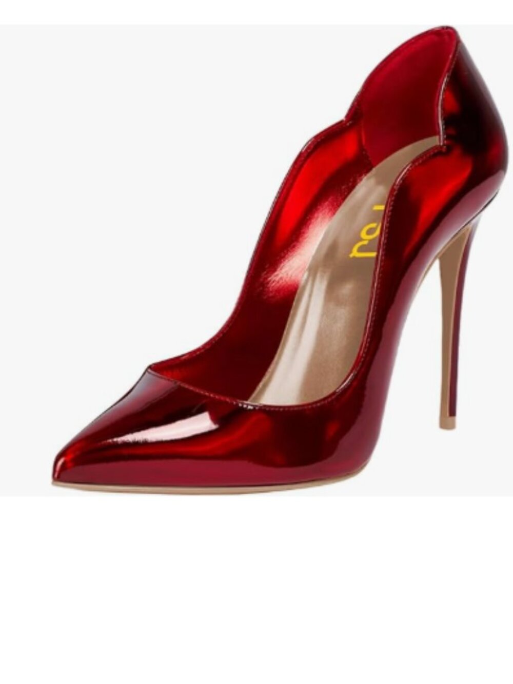 FSJ Burgundy-mirror Pointed Toe High Heels Sexy Stiletto Pumps Office Lady Shoes